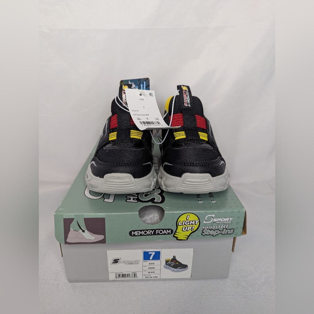 NWT S Sport By Skechers Toddler Kaleb Step-Ins Sneakers Size 7
